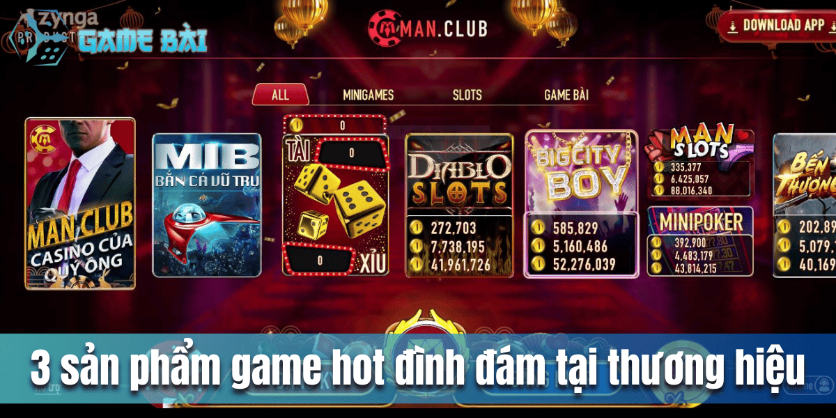 3 sản phẩm game hot đình đám tại thương hiệu