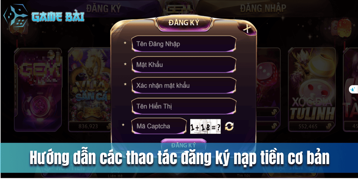 Hướng dẫn các thao tác cơ bản khi chơi tại cổng game