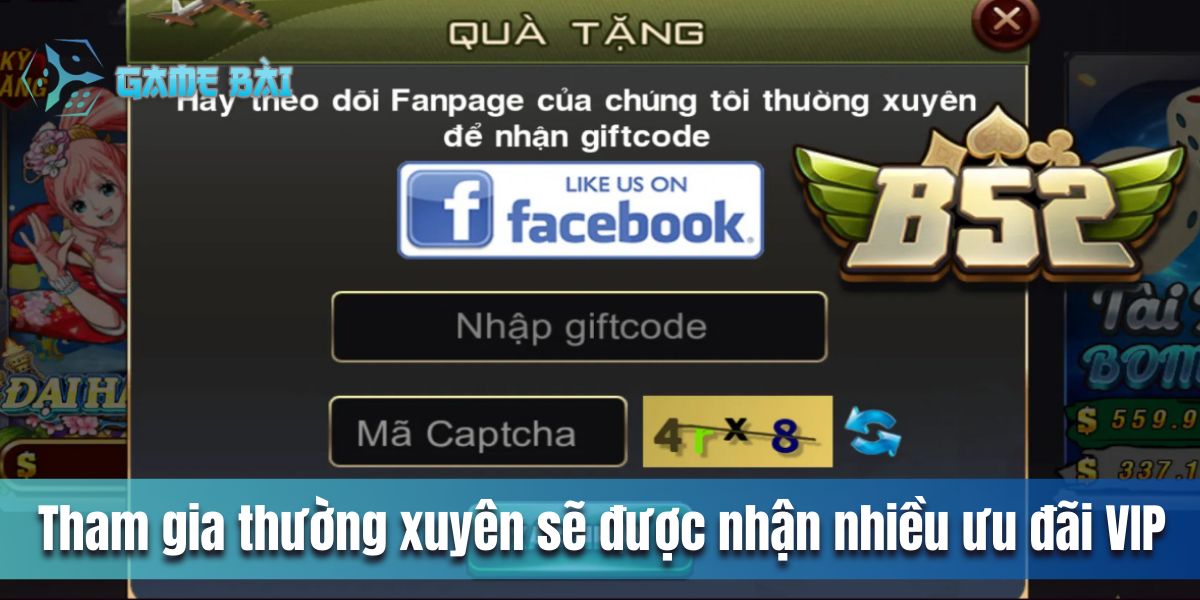 Tham gia thường xuyên sẽ được nhận nhiều ưu đãi VIP