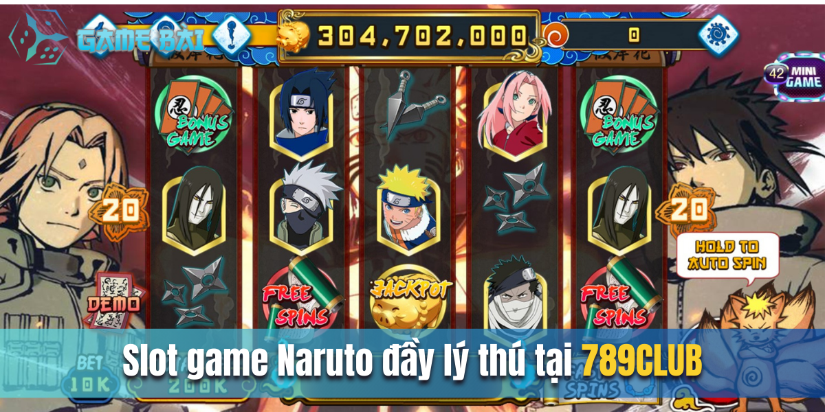 Slot game Naruto đầy lý thú tại 789CLUB