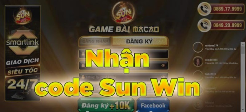 Nhận Giftcode Sunwin