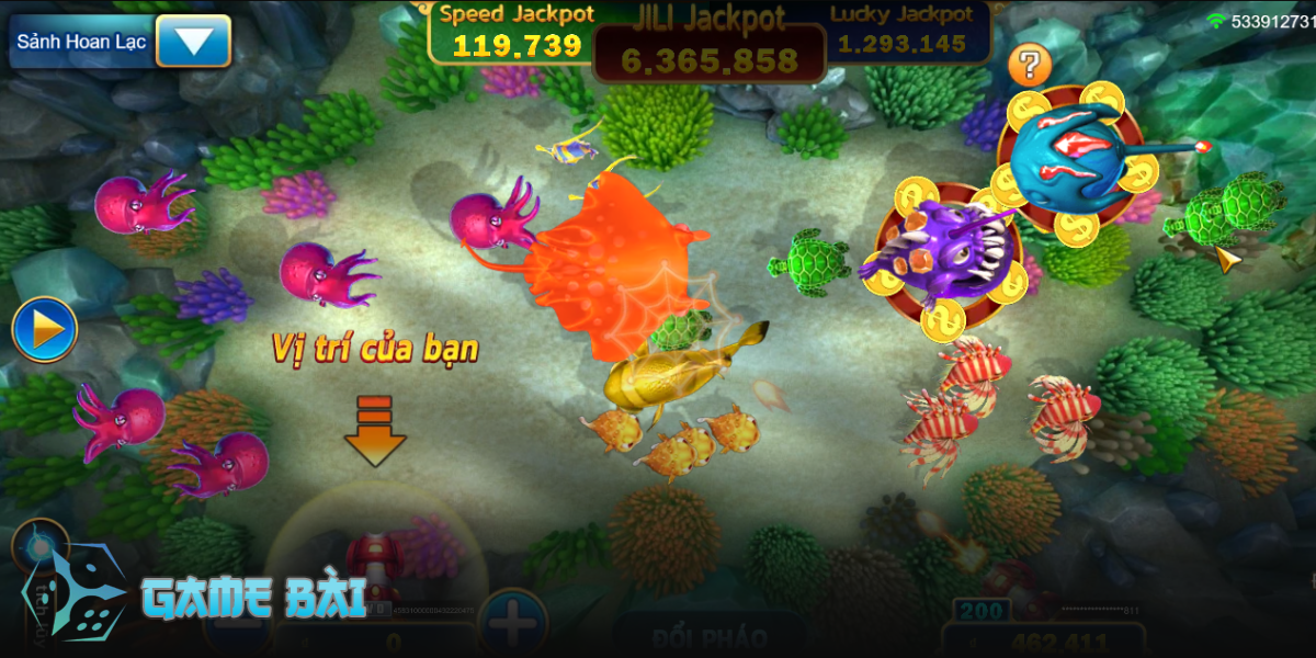 Kho game bắn cá hơn 30 trò chơi tại Dabet